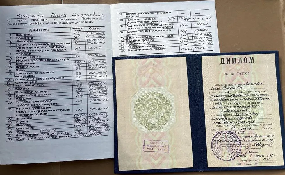 Диплом об окончании университета 