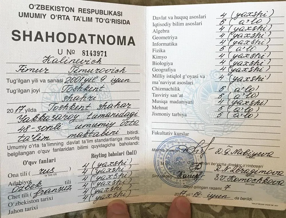 Аттестат 
