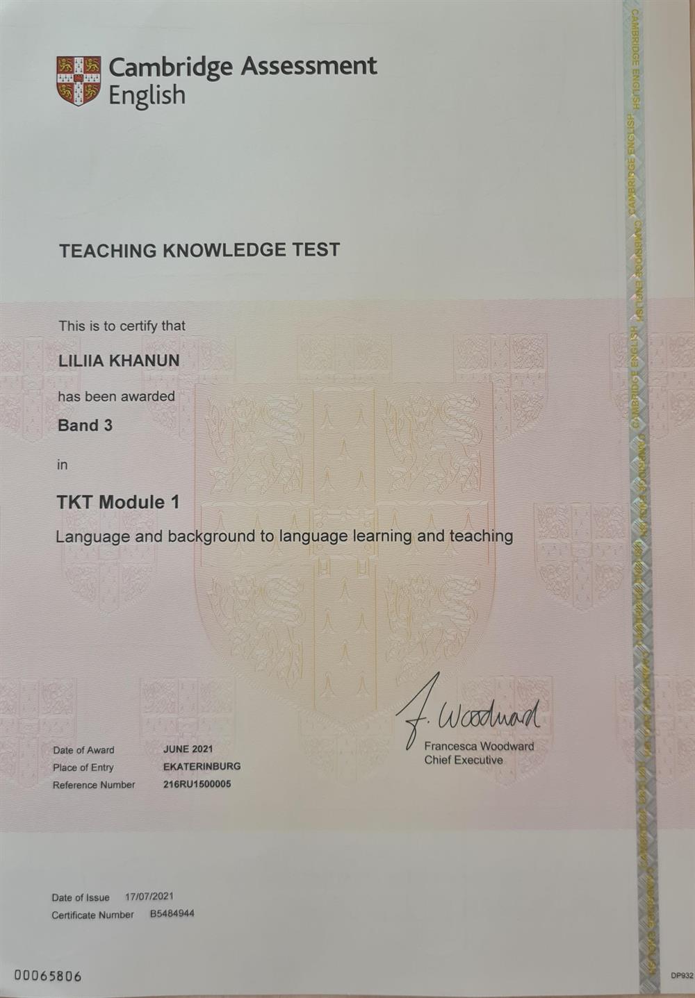 TKT Module 1 Language and background to language learning and teaching 