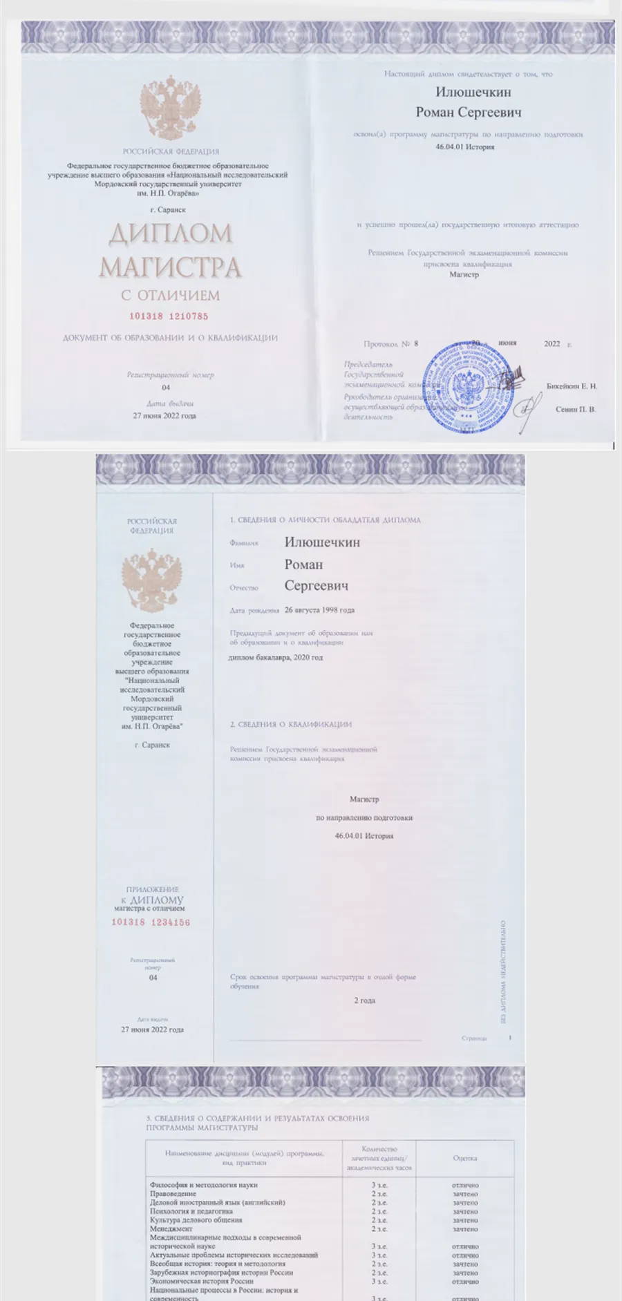 Диплом магистра