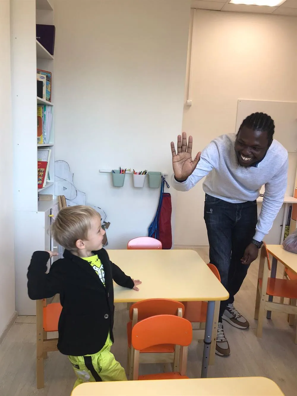 Playing with kids