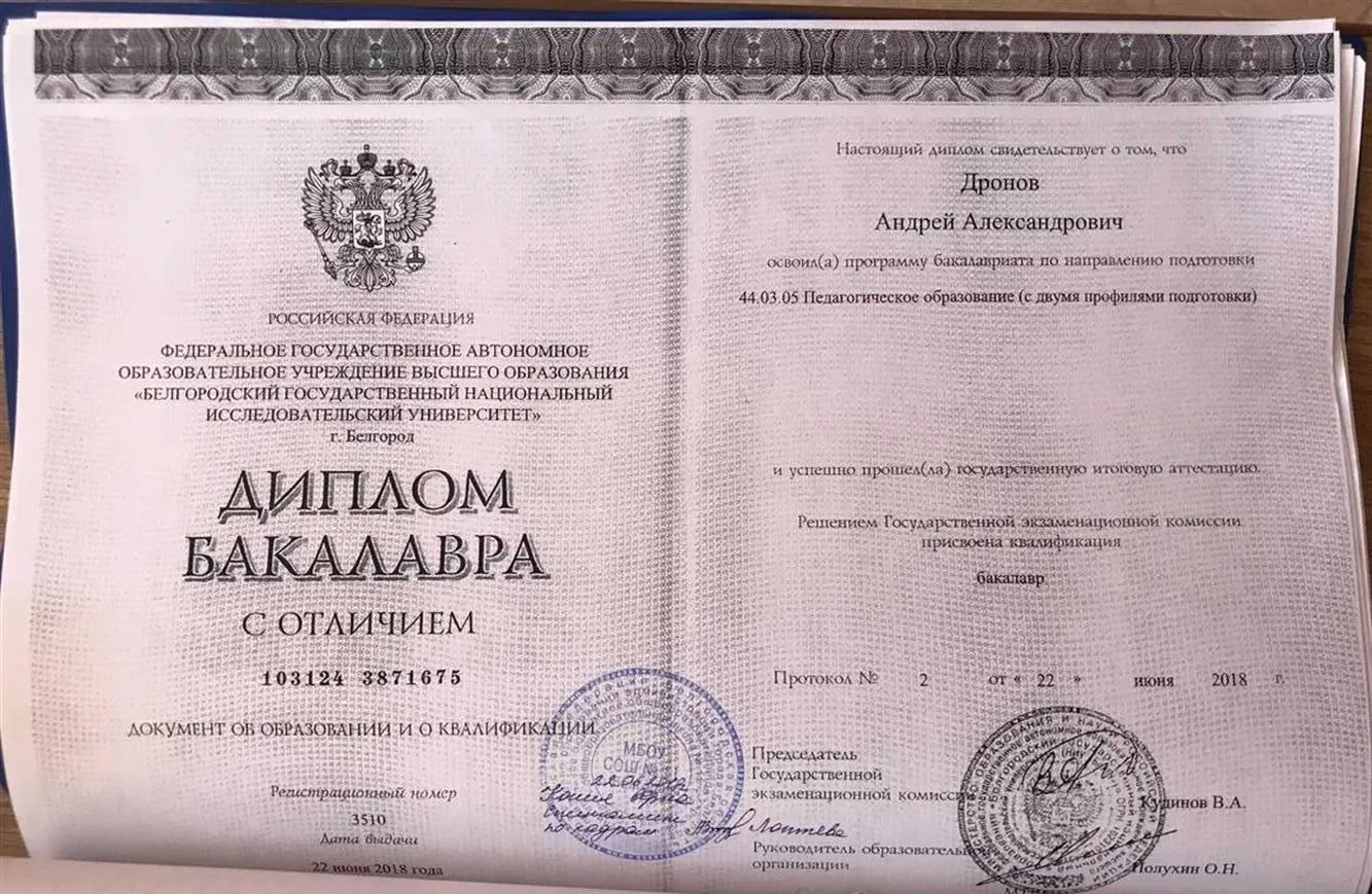 Диплом бакалавра
