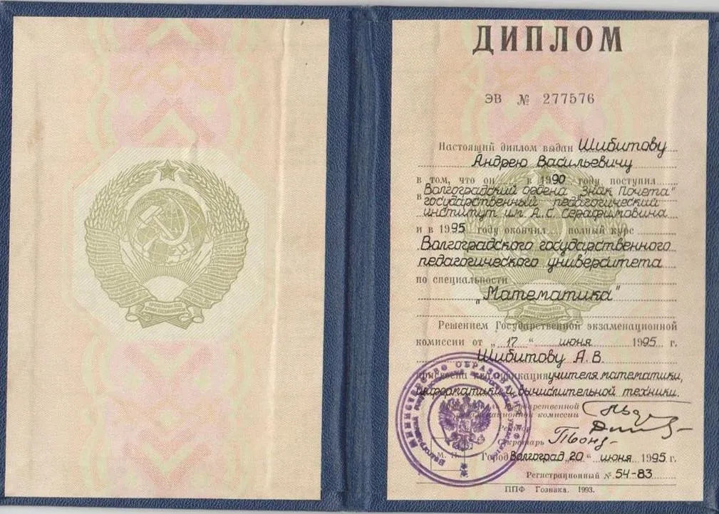 Диплом ВГПУ
