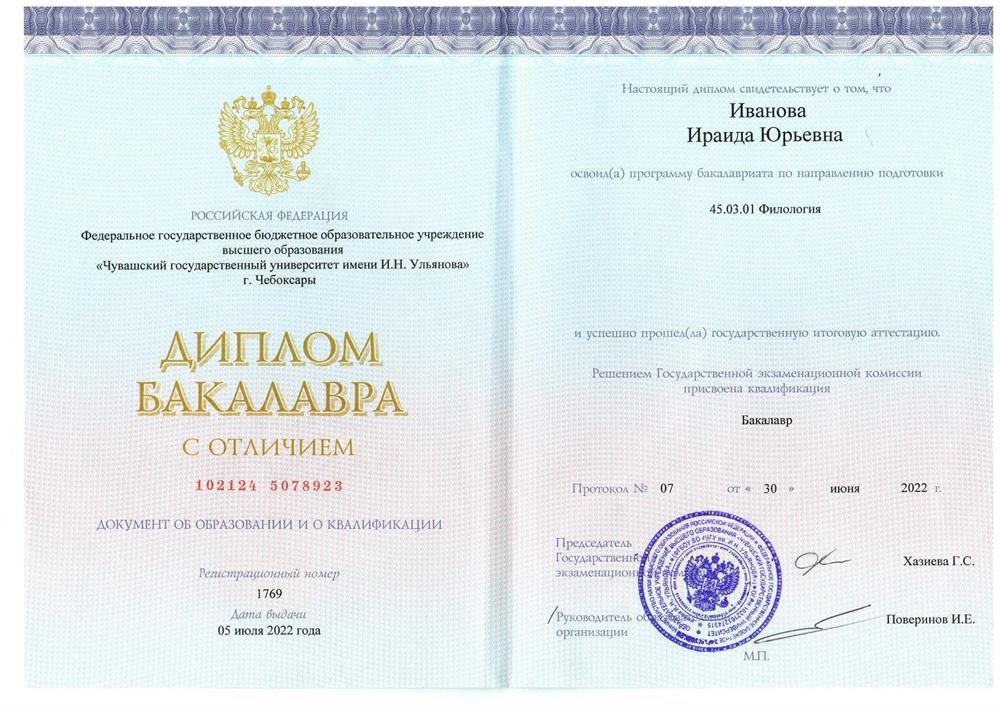 Диплом об окончании