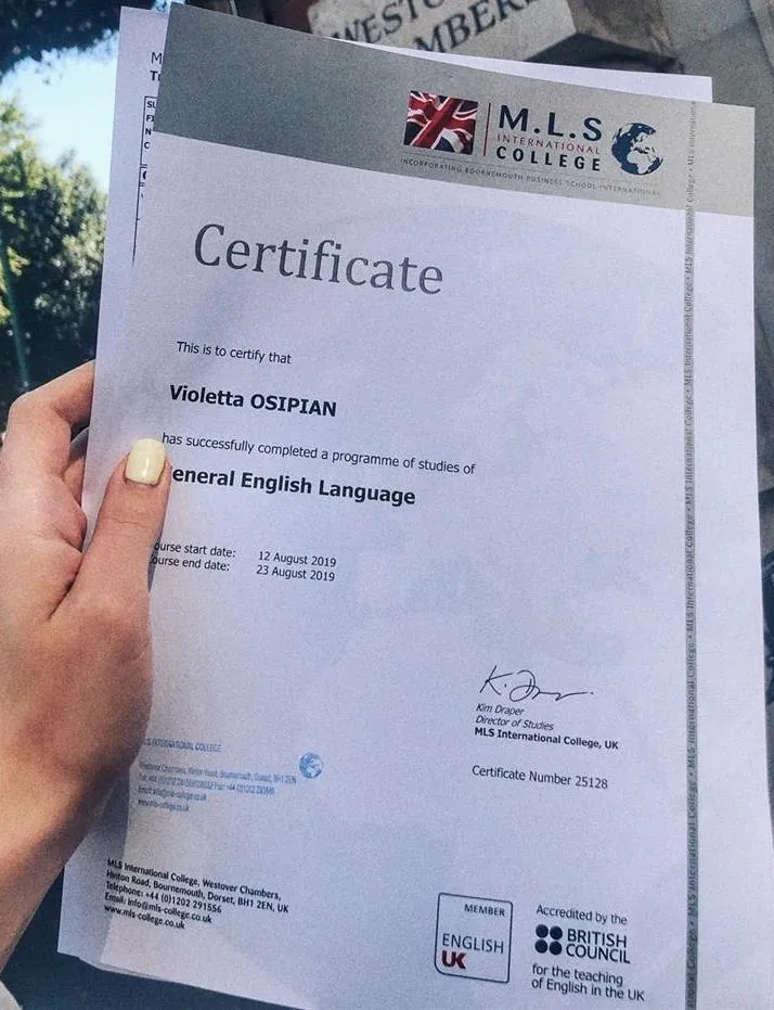 Certificate MLS College