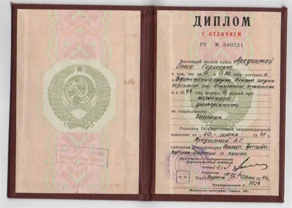 Диплом ВГУ