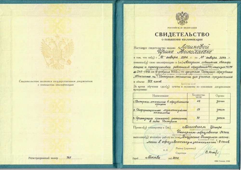 Свидетельство