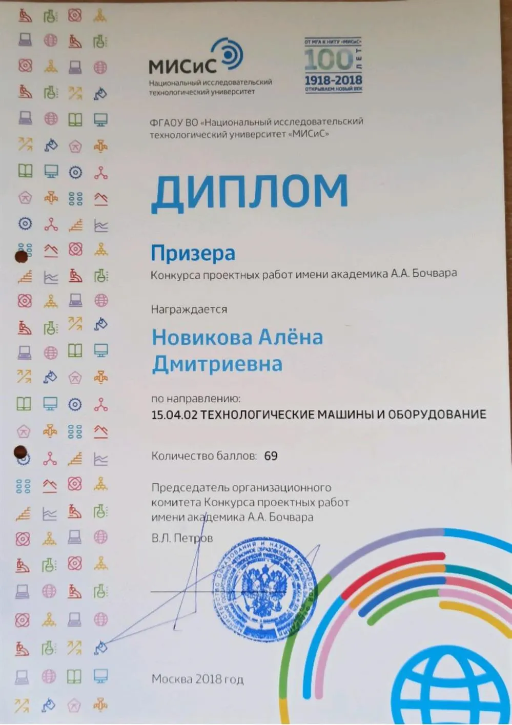 Диплом призёра