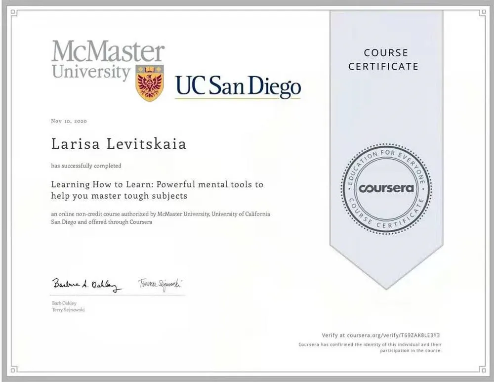 Learning how to learn