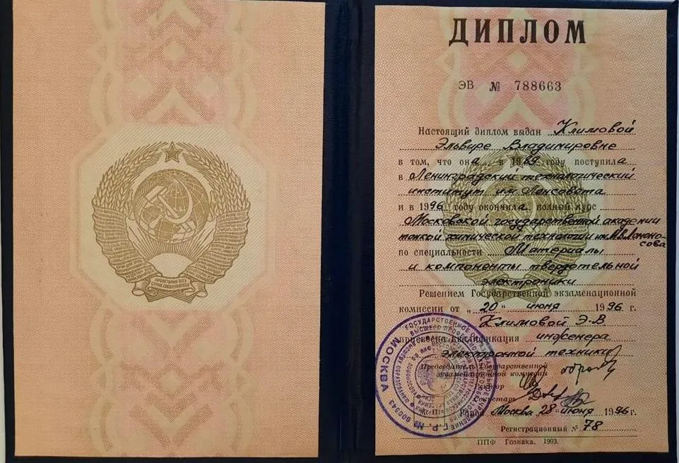 Диплом об образовании
