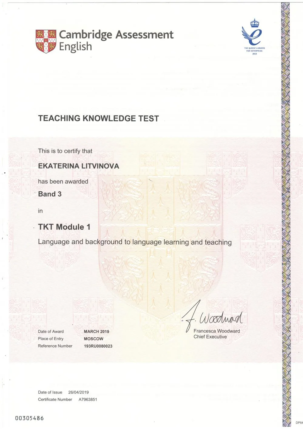 Teaching Knowledge Test Module 1