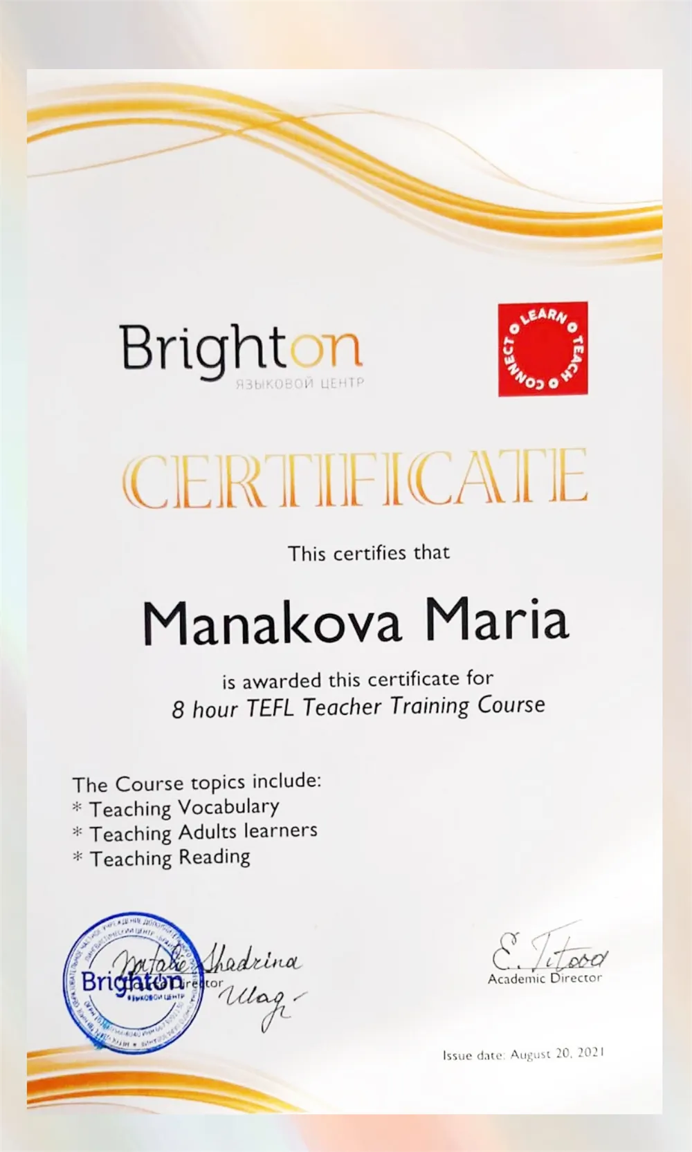 TEFL teacher training course 
