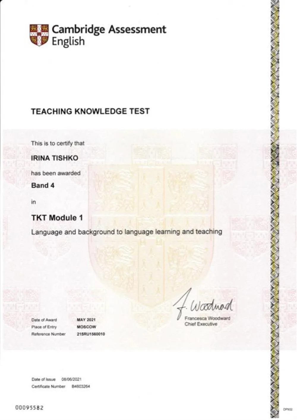   TKT Cambridge Module 1