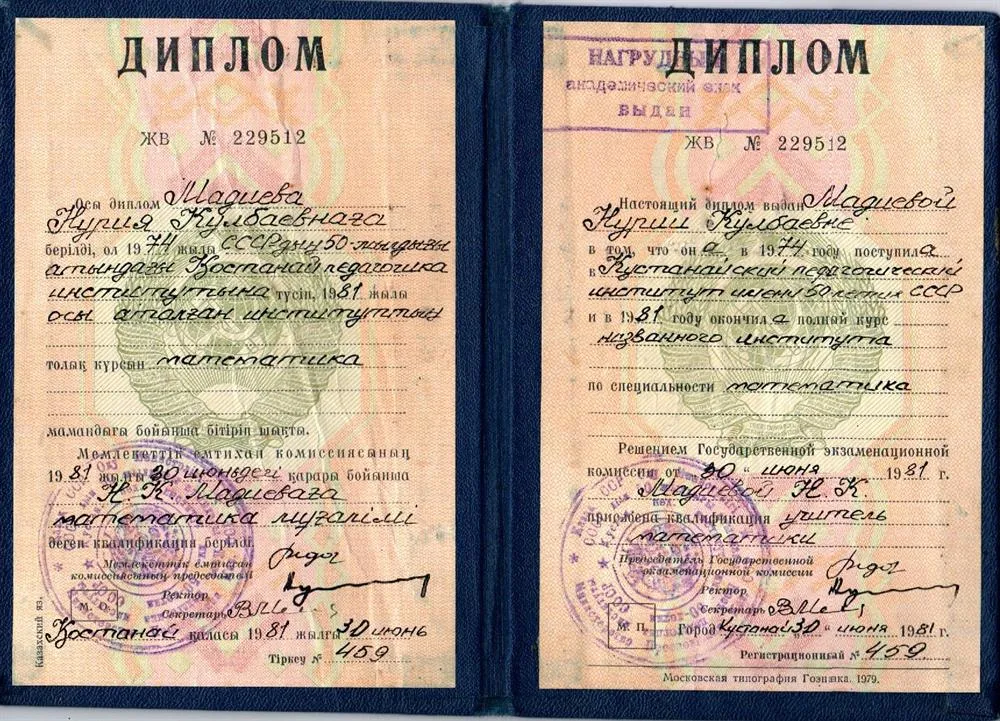 Диплом об образовании