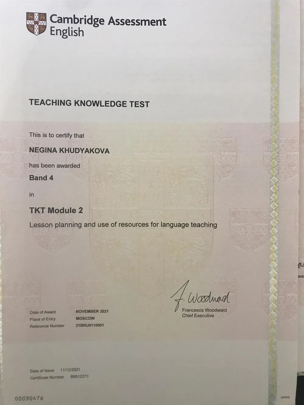 Международная квалификация Преподавателя английского языка (Cambridge Teaching Knowledge Test Module 2)