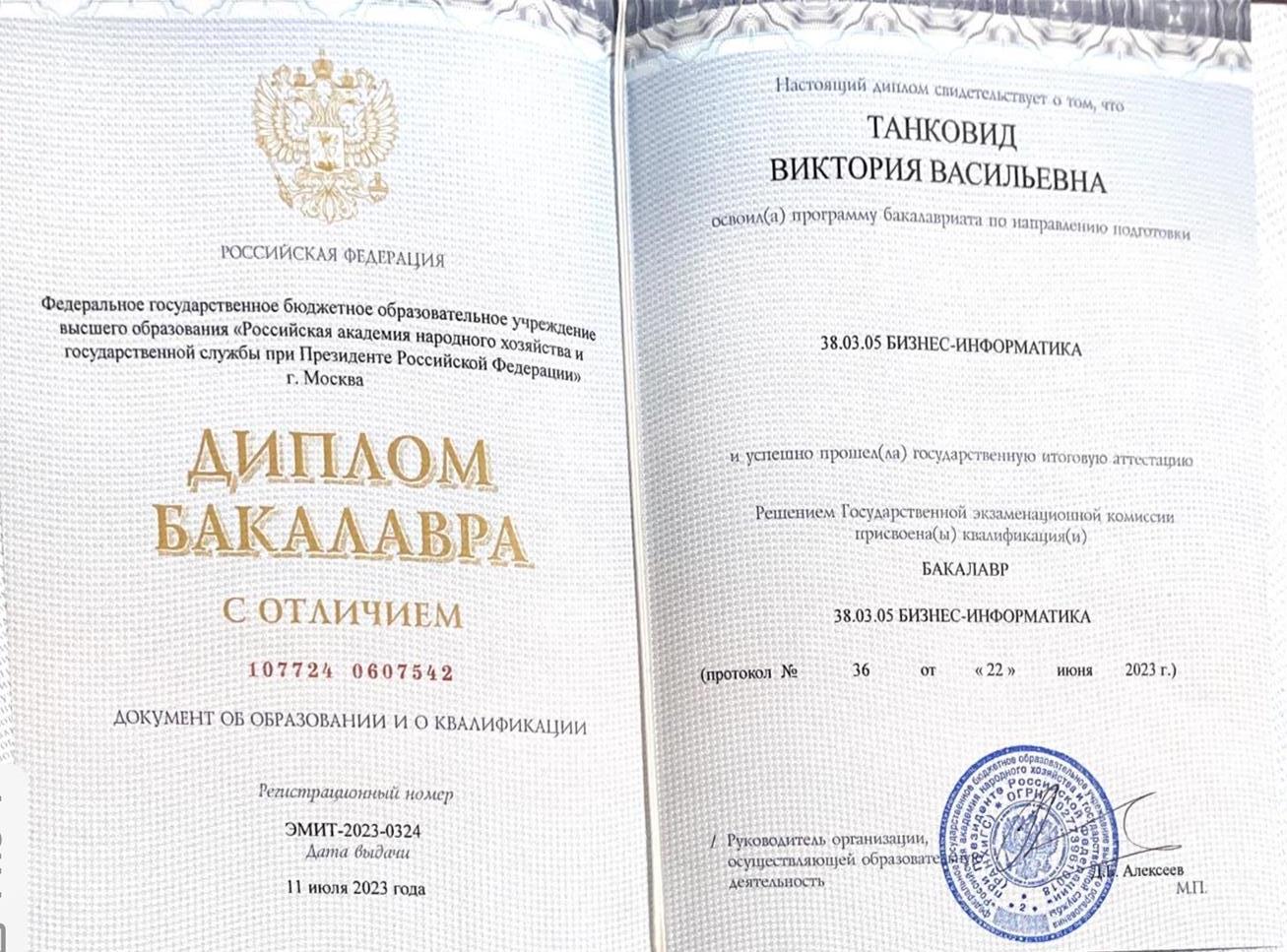 Диплом титул 