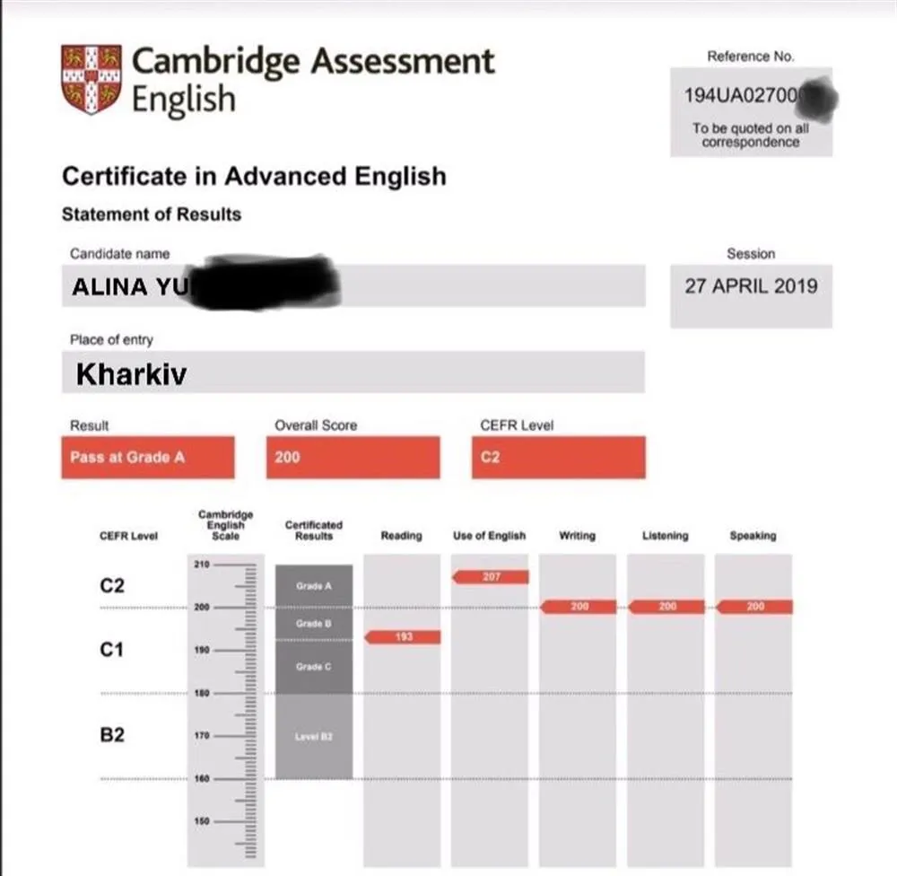 CAE C2 level 