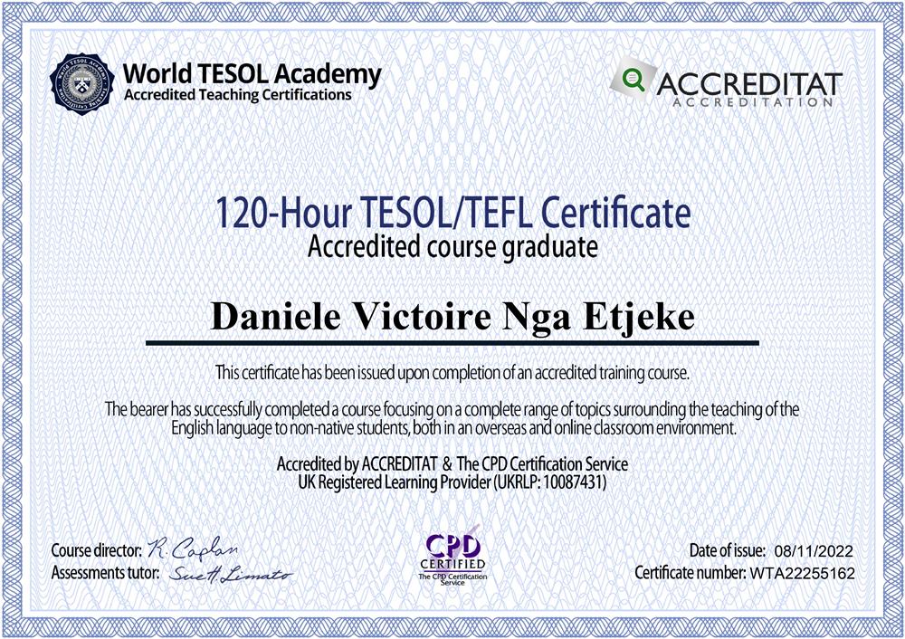 TESOL/ TEFL Certificate 