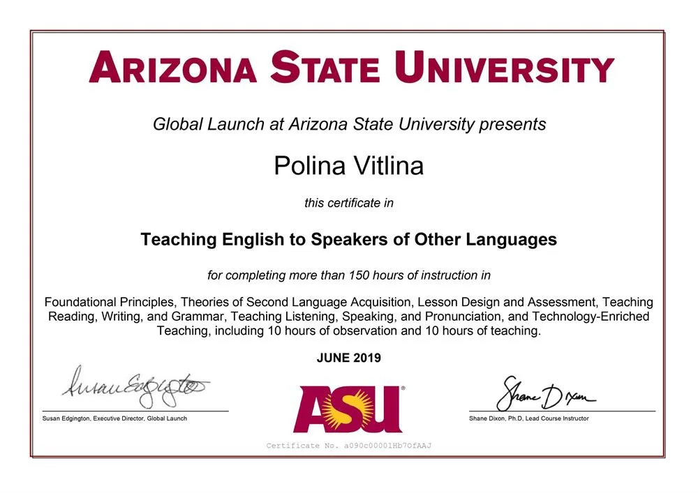 Arizona State University TESOL