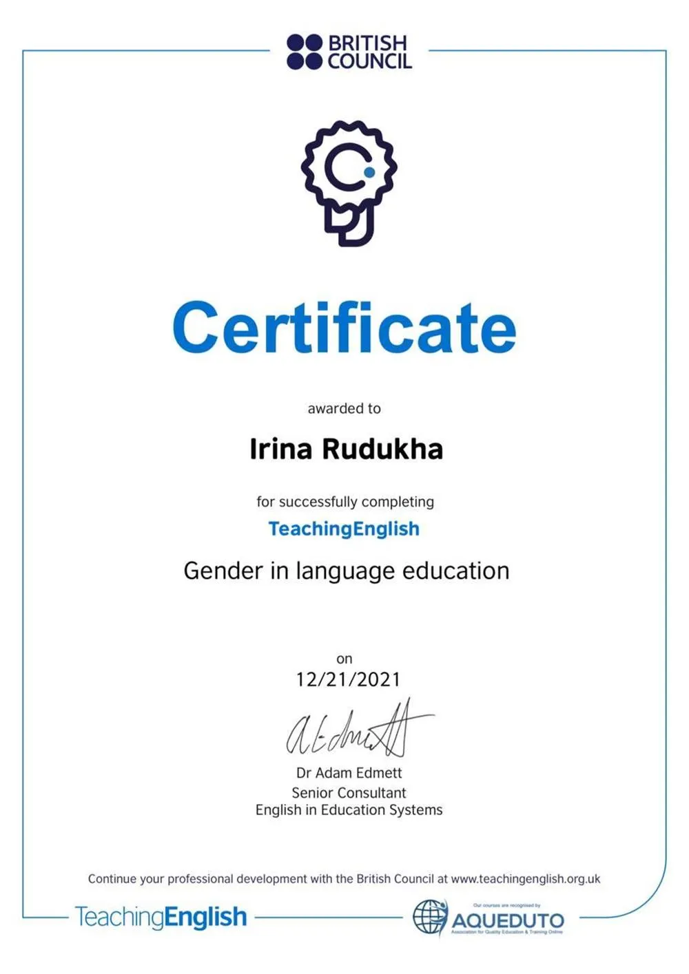 Gender in language education