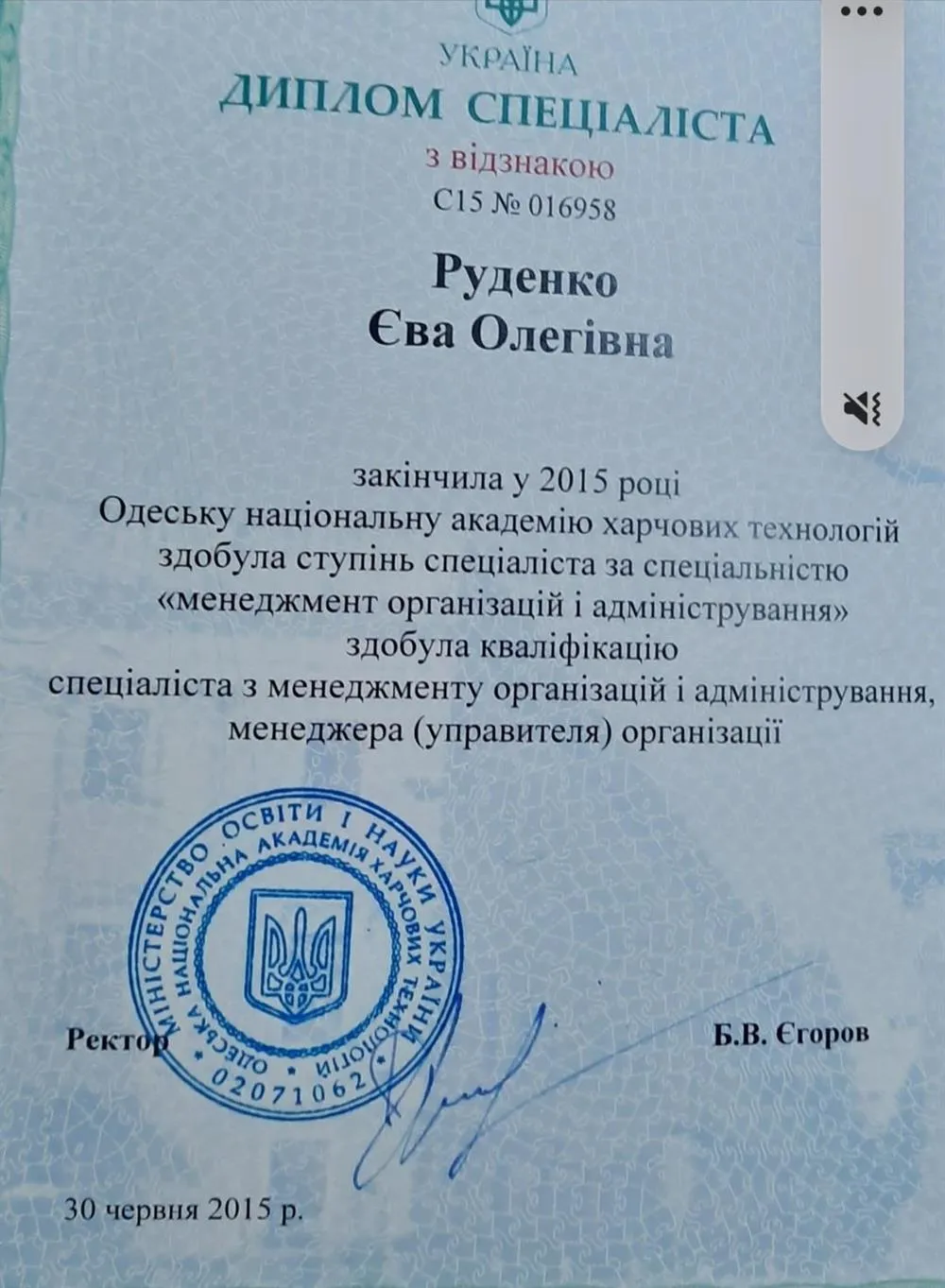 Диплом специалиста