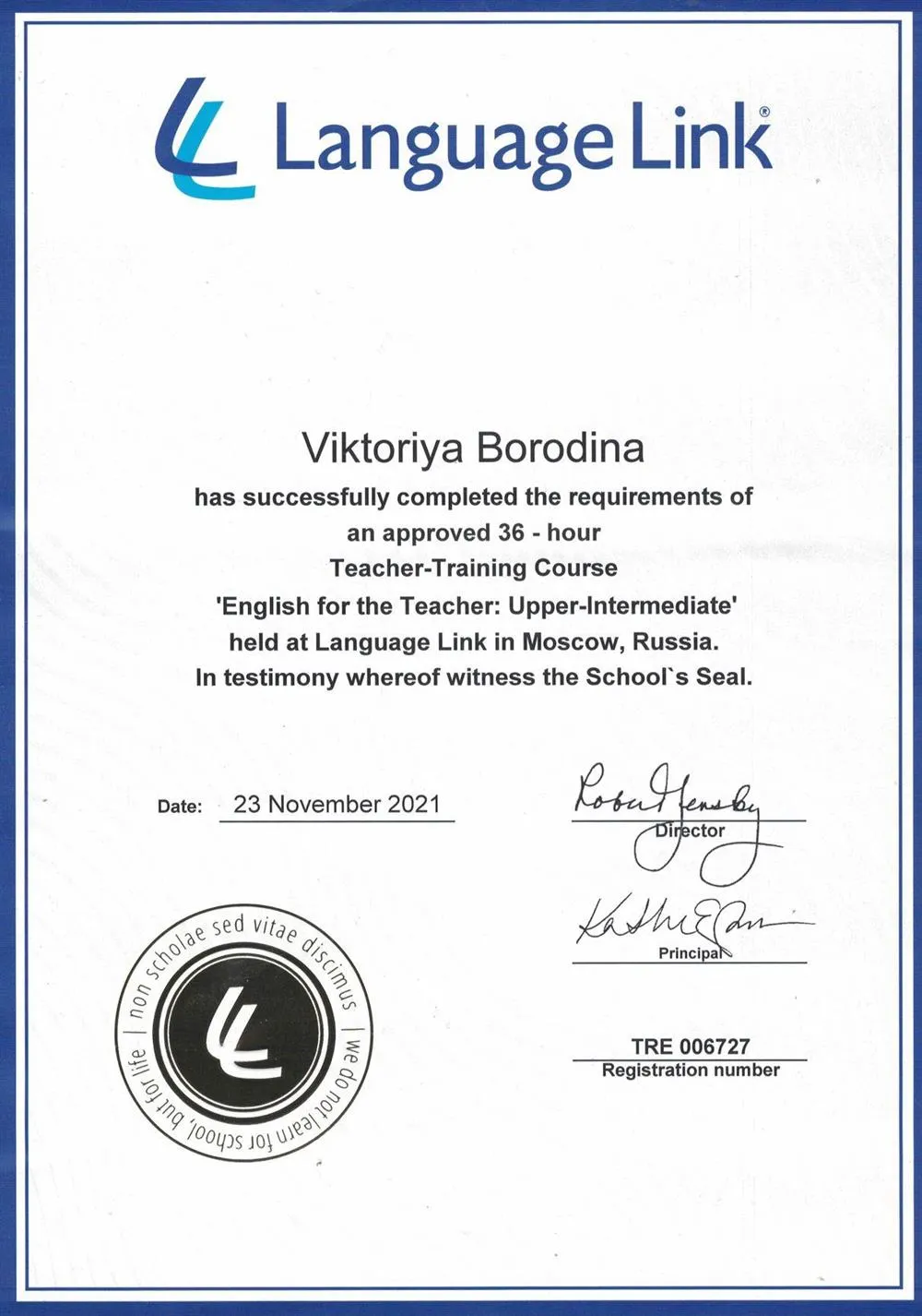 Language Link English for the Teacher: Upper-Intermadiate