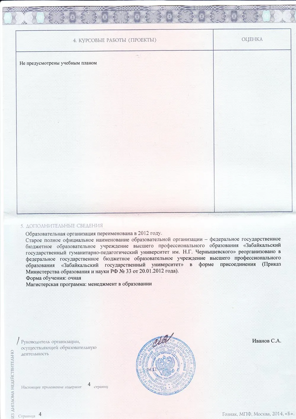 Диплом магистра 