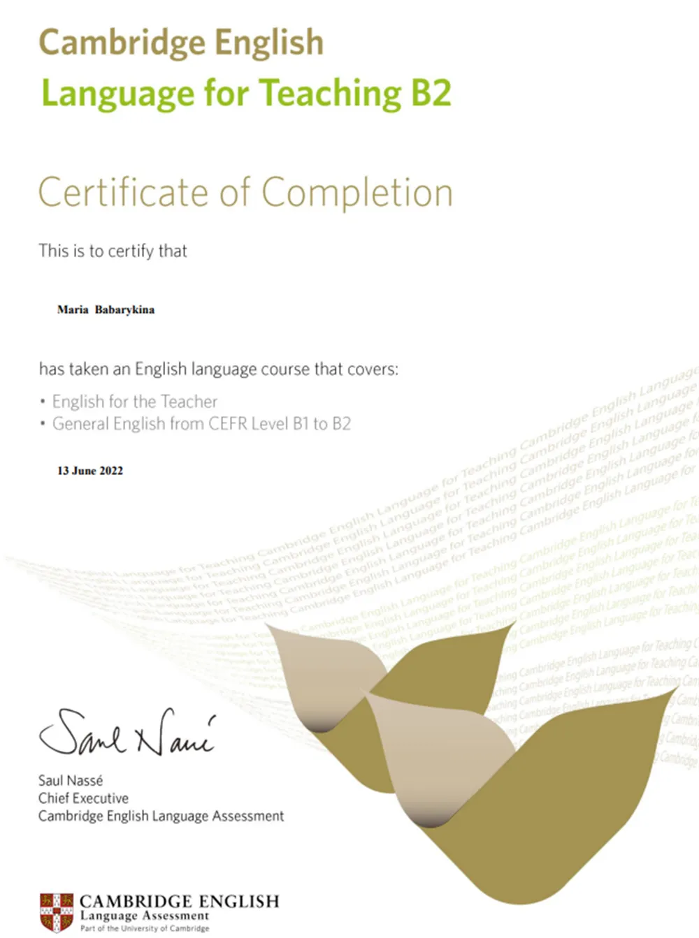 Language for Teaching 