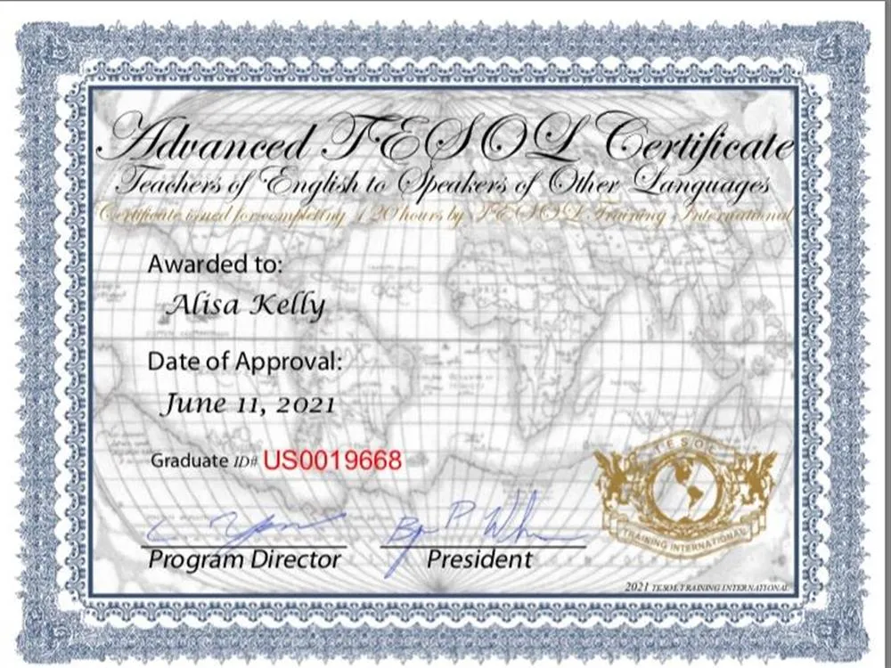 TESOL Certificate