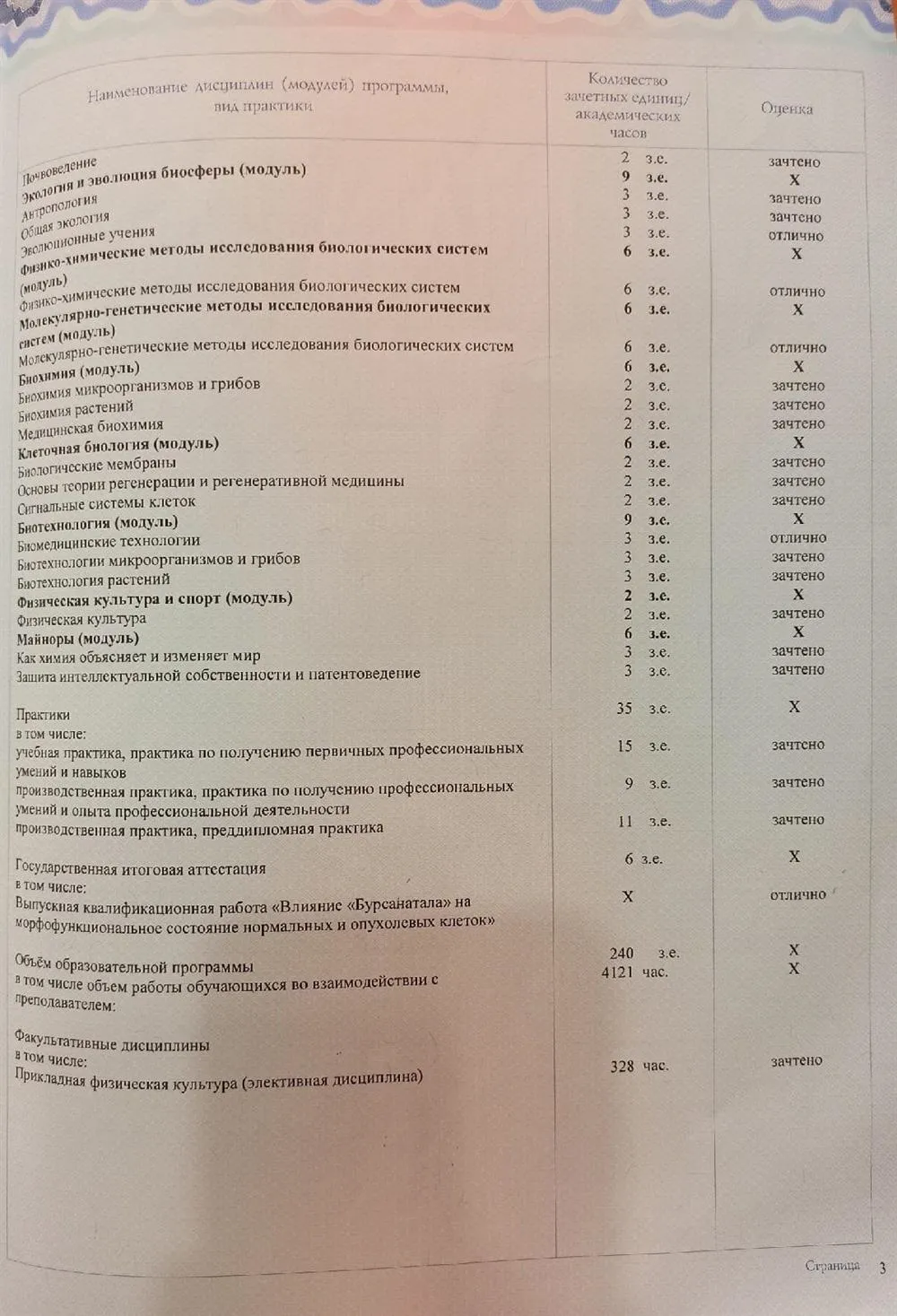 Приложение к диплому