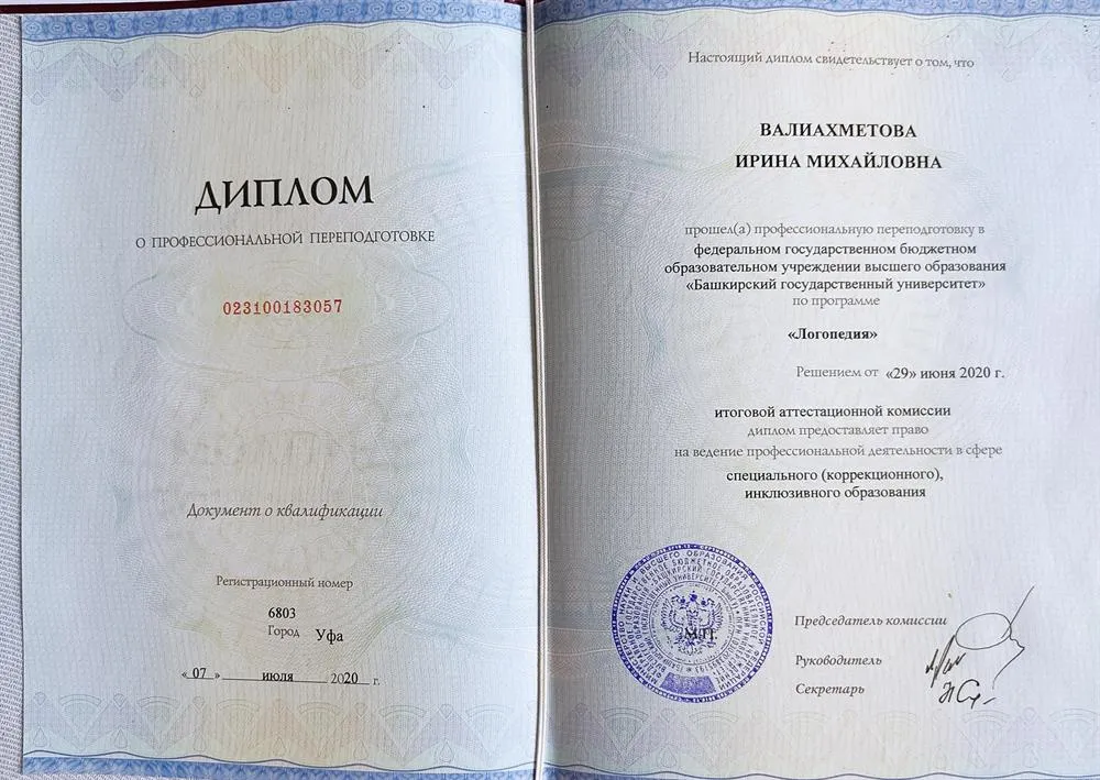 Диплом Башкирский государственный университет