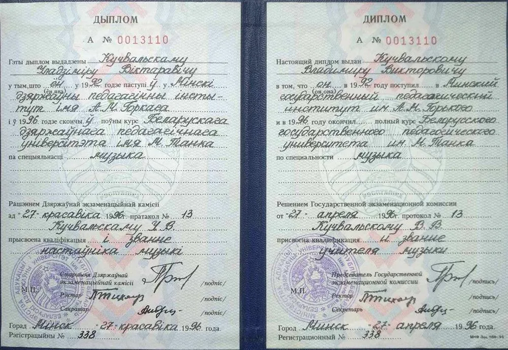 Диплом учителя музыки