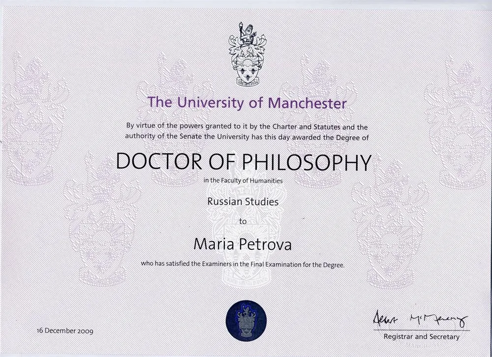 PhD diploma
