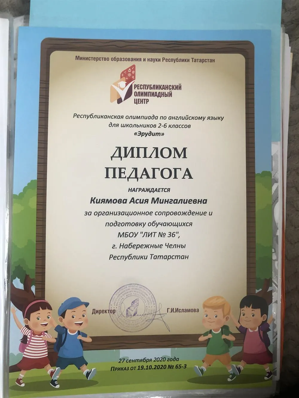 Диплом педагога 