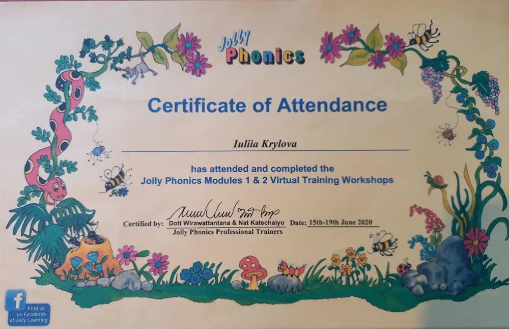 Jolly Phonics workshops