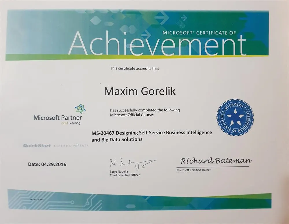 Microsoft Certificate