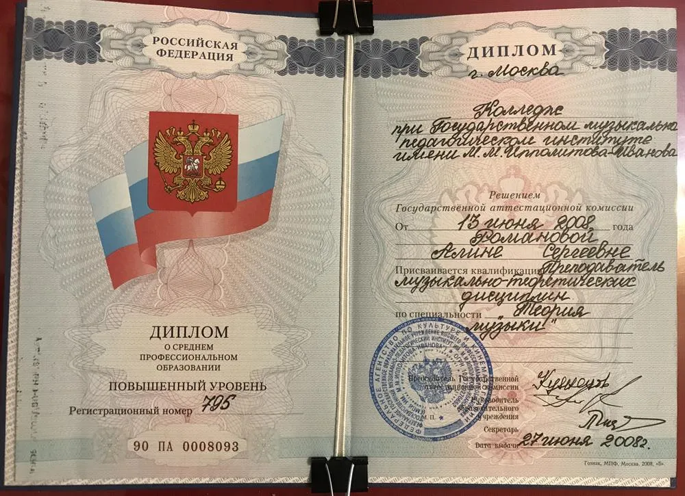 Диплом музыковедение