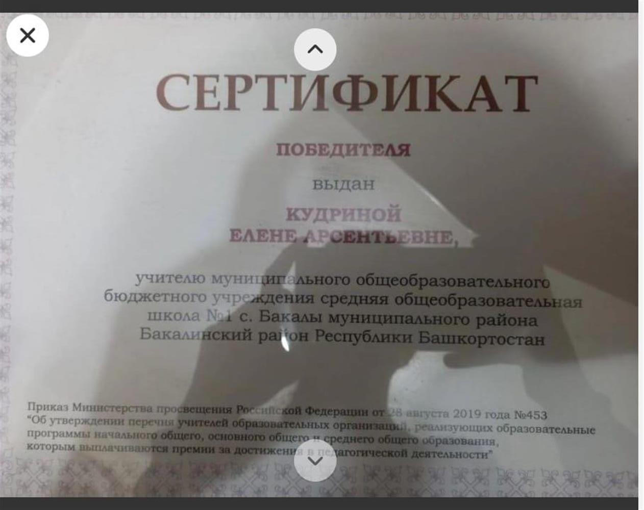 Победитель  конкурса "Лучшие учителя РФ"
