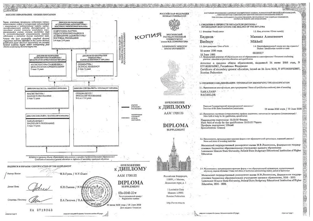 Первая страница диплома