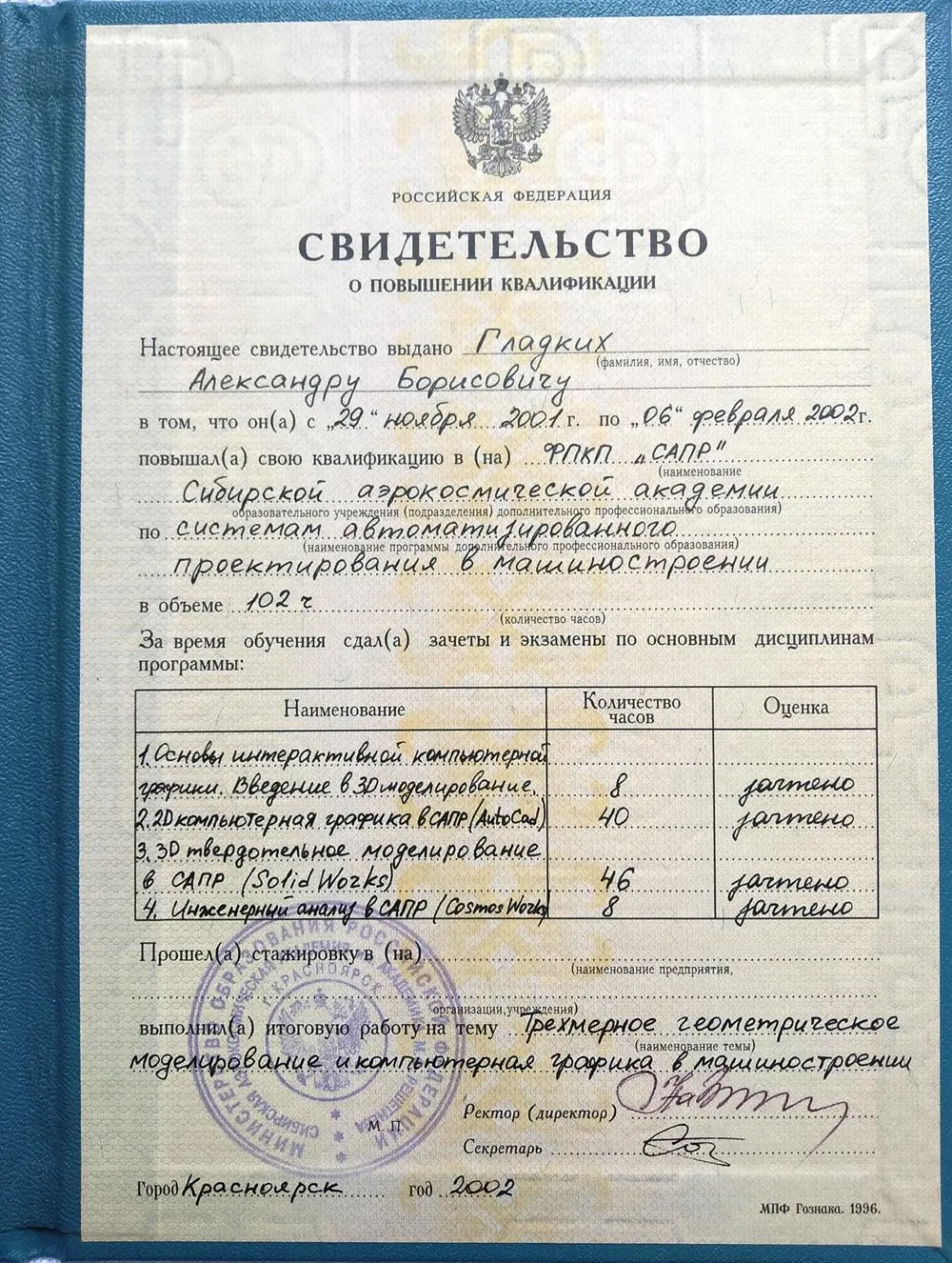 Дополнительное образование