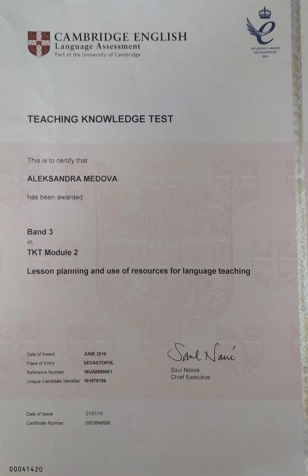 Teaching Knowledge Test Module 2
