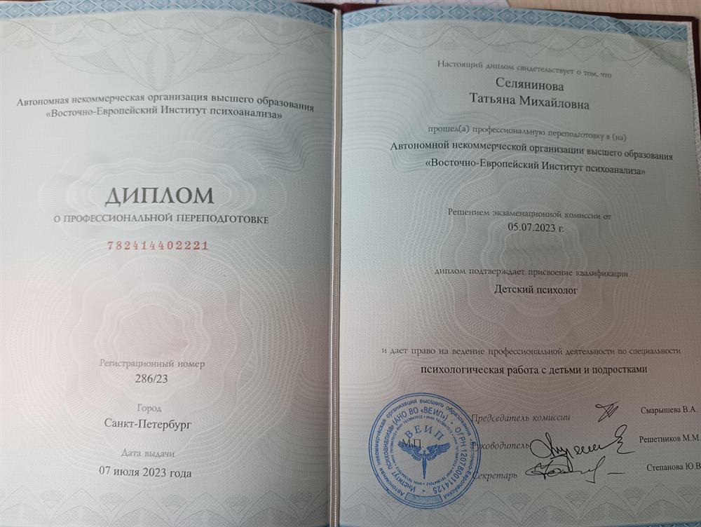 Диплом ВЕИП