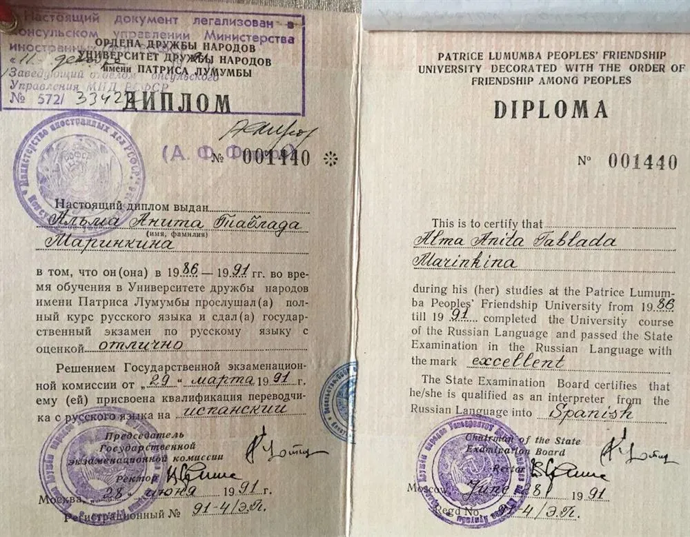 Диплом переводчика