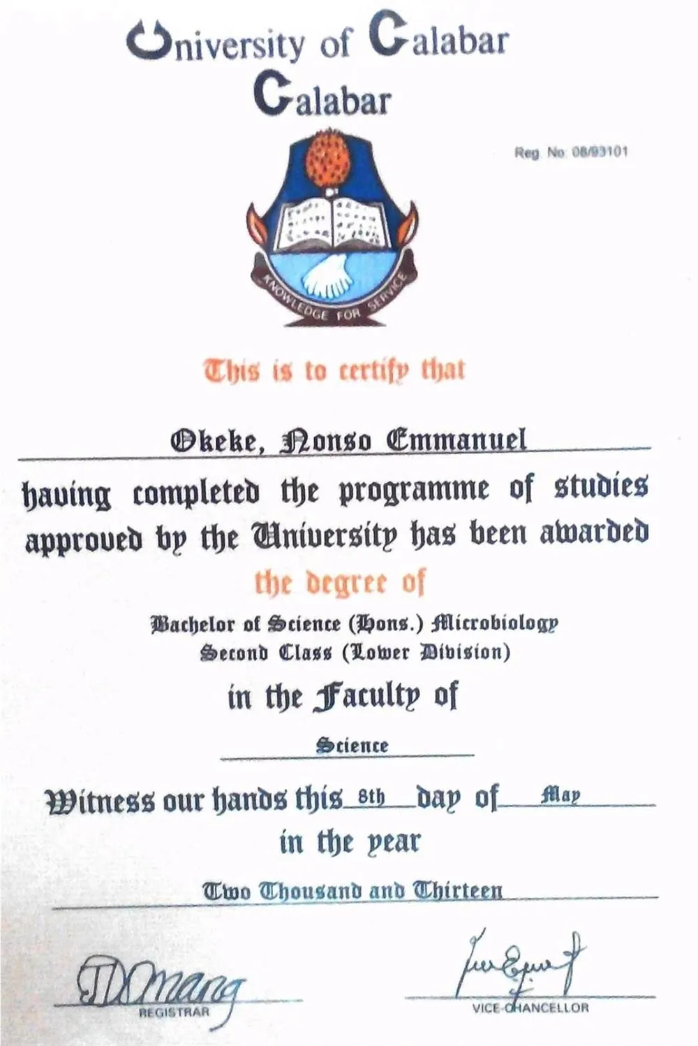 B.Sc. Microbiology.