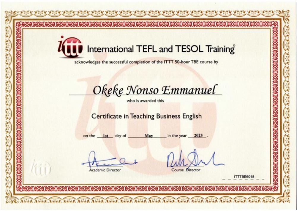 TEACHING BUSINESS ENGLISH (TBE) (ПРЕПОДАВАНИЕ ДЕЛОВОГО АНГЛИЙСКОГО ЯЗЫКА [TBE])