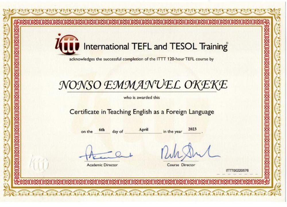 TEACHING ENGLISH AS A  FOREIGN LANGUAGE (TEFL) (ПРЕПОДАВАНИЕ АНГЛИЙСКОГО ЯЗЫКА КАК ИНОСТРАННОГО (TEFL))