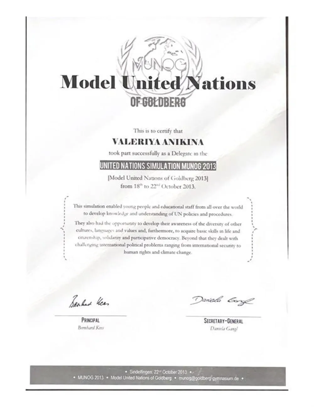 Model United Nations
