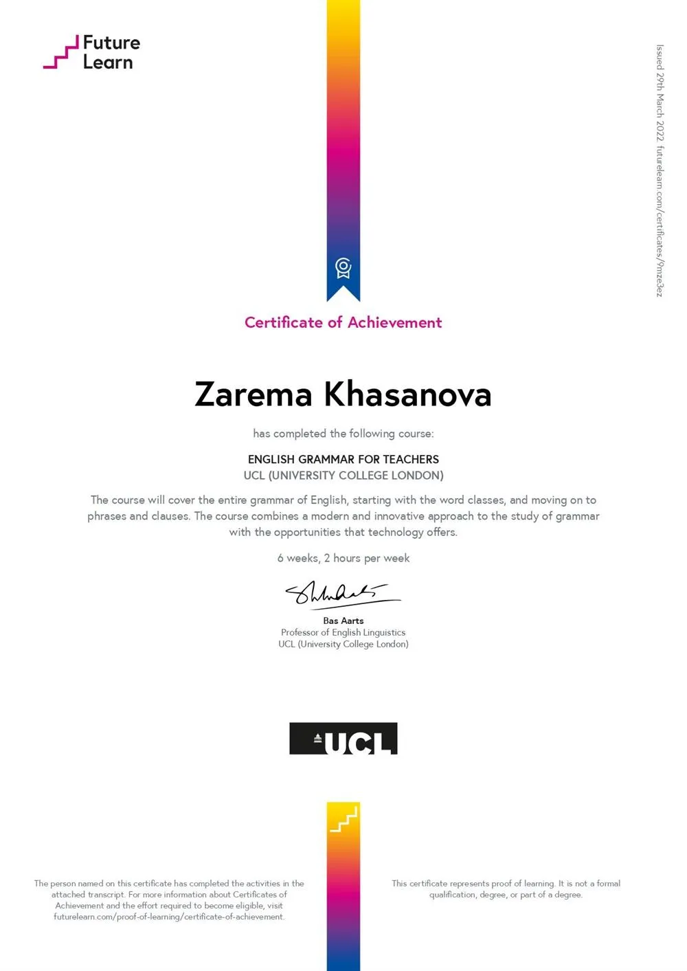 Grammar for teachers UCL