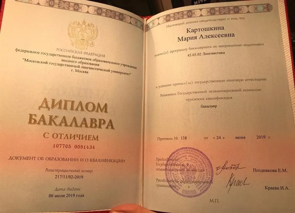 Диплом бакалавра с отличием