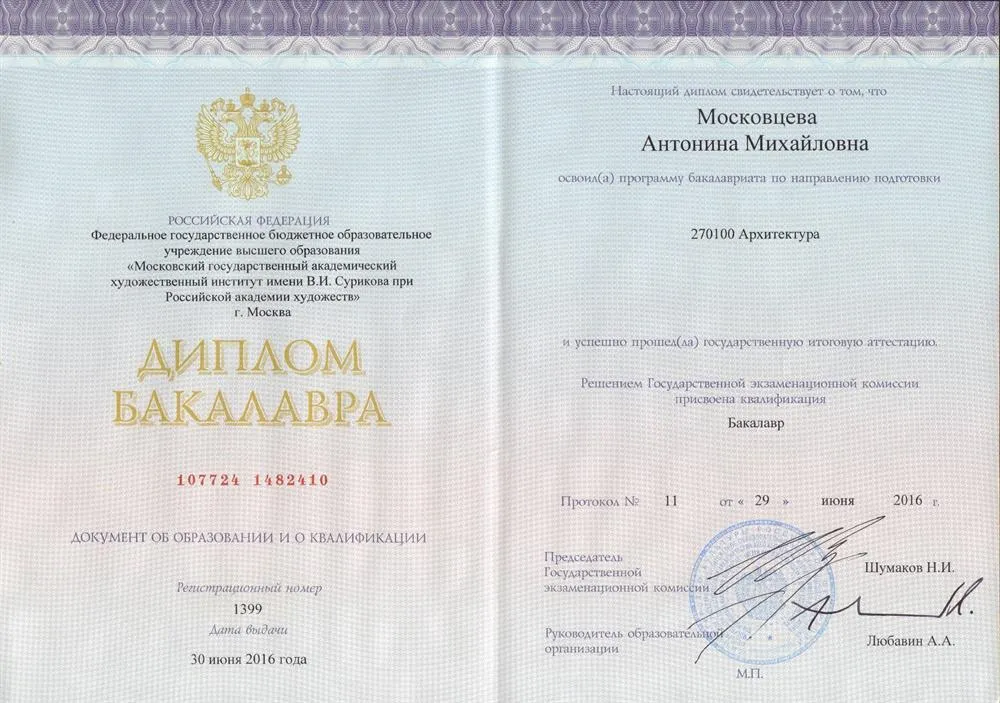 Диплом бакалавра